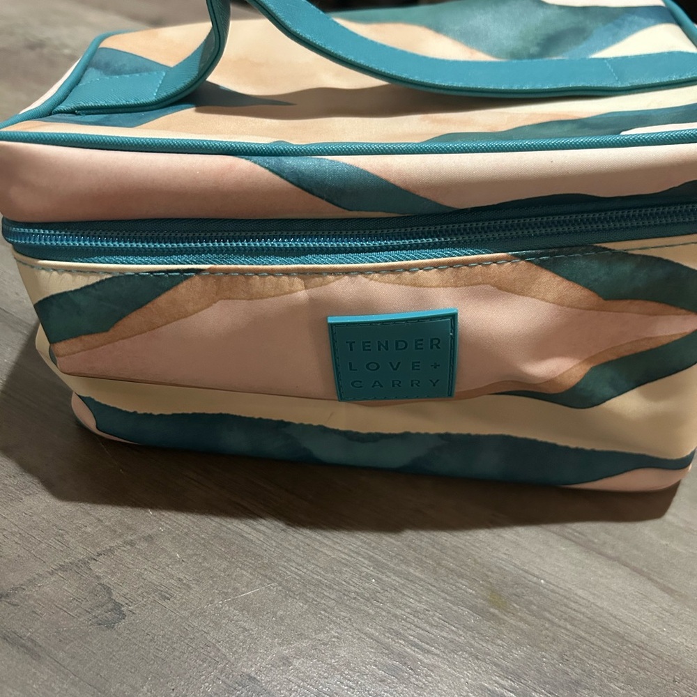Multicolor makeup bag